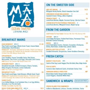 mala ocean tavern menu