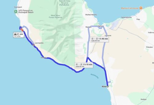 Kihei to Lahaina Coastal Drive Kihei to Lahaina Coastal Drive
